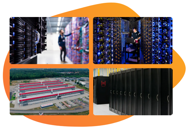 different data centers as colocation providers such as Hivelocity, GCP, OVH, IBM, AWS, Hetzner, among others.